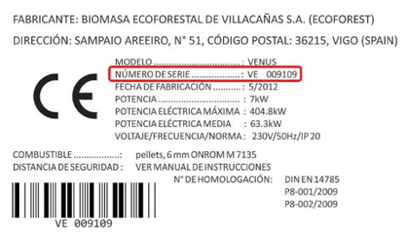 BioLoto Ecoforest 2024 Etiqueta producto Ecoforest